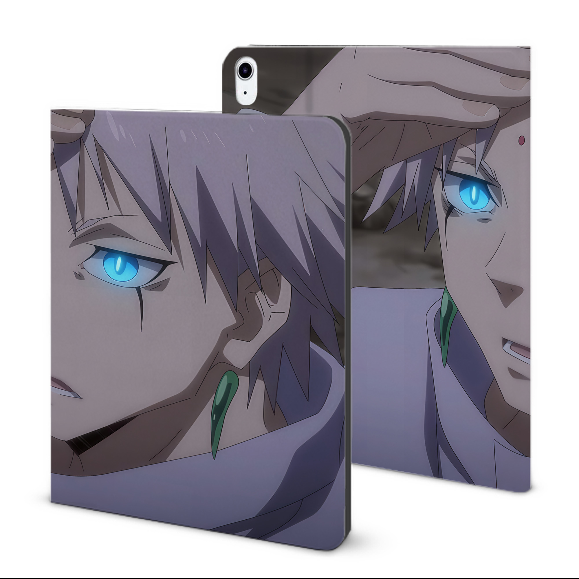 （画像用） 転スラ Regarding Reincarnated to Slime IPad ケース ブック型 PUレザー TPU 耐衝撃 軽量 薄型 ペン収納なし 全面保護 IPad 各モデル対応
